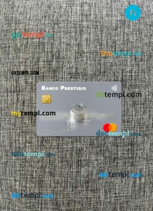 Angola Banco Prestigio, S.A. mastercard PSD scan and photo taken image, 2 in 1