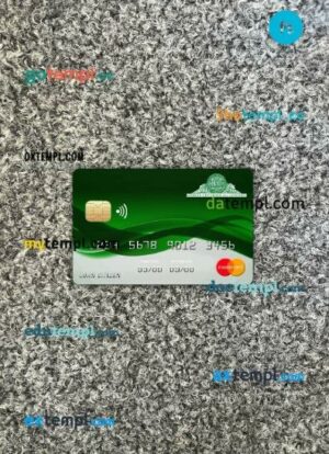 Comoros Sanduk bank mastercard PSD scan and photo taken image, 2 in 1