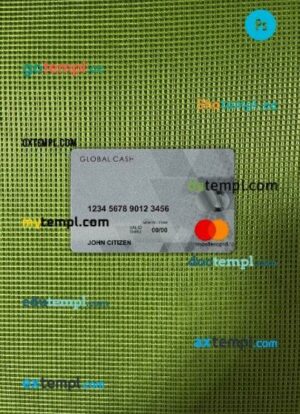 Hong Kong Global Cash mastercard PSD scan and photo taken image, 2 in 1