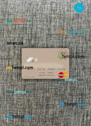 Iran Sepah Bank mastercard PSD scan and photo taken image, 2 in 1