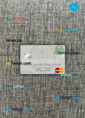 Iraq Rafidain Bank mastercard PSD scan and photo taken image, 2 in 1, version 2