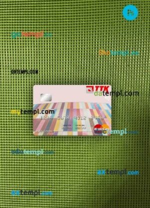 Macedonia TTK Banka AD Skopje mastercard PSD scan and photo taken image, 2 in 1