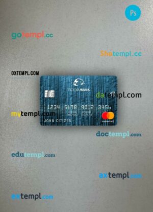 Moldova Victoriabank visa classic card PSD scan and photo-realistic snapshot, 2 in 1