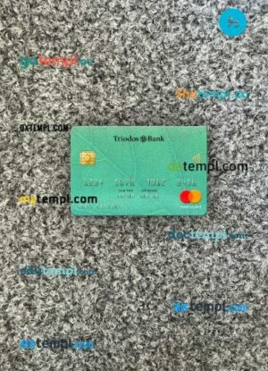 Netherlands Triodos Bank mastercard PSD scan and photo taken image, 2 in 1