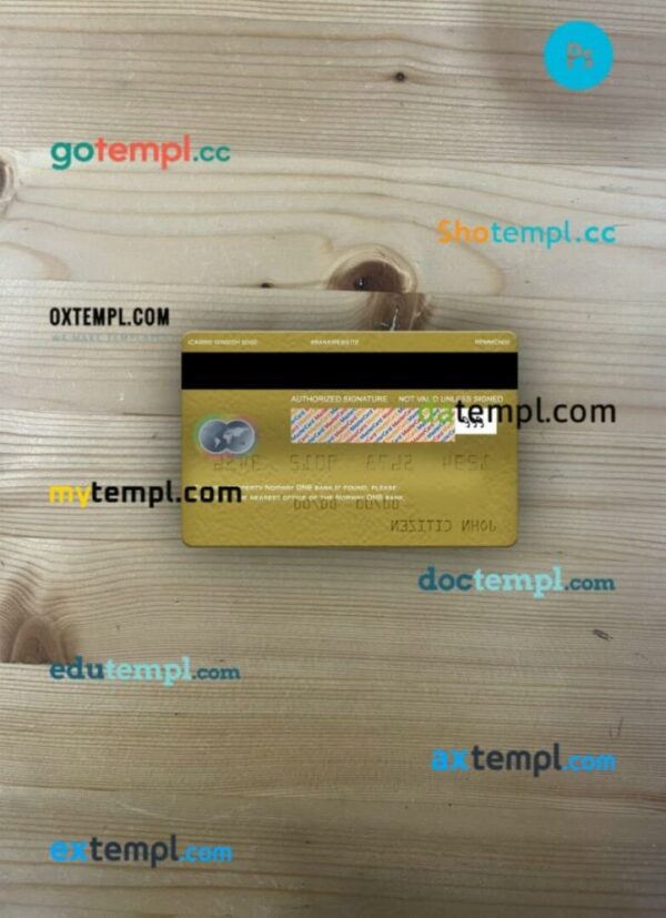 Norway DNB bank mastercard gold PSD scan and photo taken image, 2 in 1 - Image 2