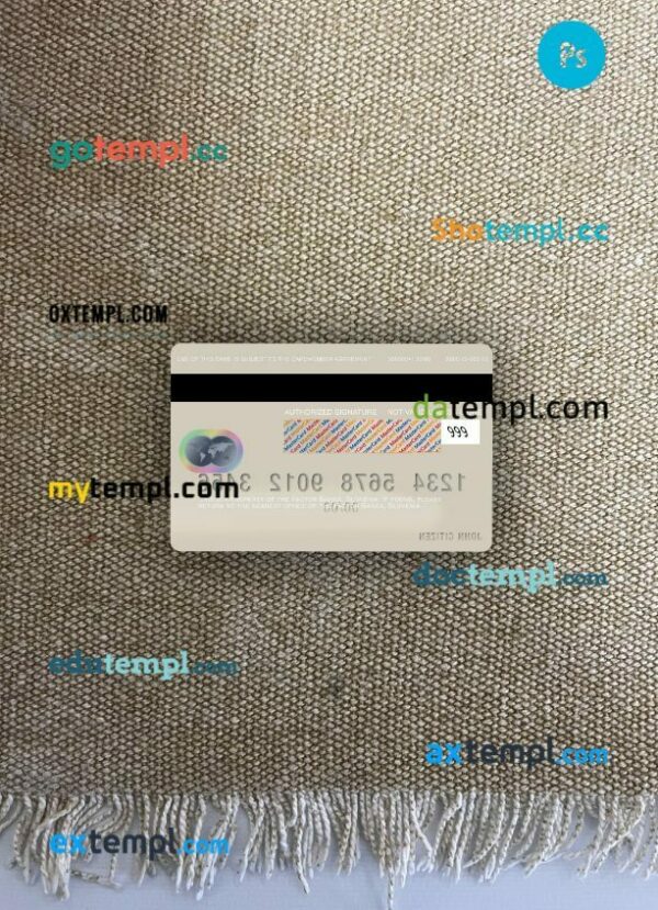 Slovenia Factor banka mastercard PSD scan and photo taken image, 2 in 1 - Image 2