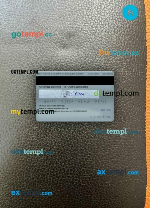 USA Discover bank AMEX platinum card PSD scan and photo-realistic snapshot, 2 in 1 - Image 2