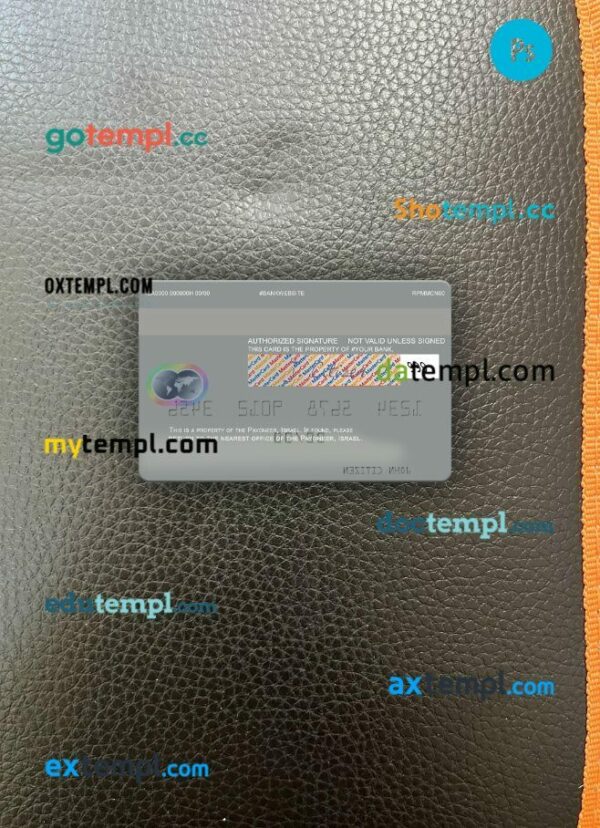 USA Payoneer mastercard PSD scan and photo taken image, 2 in 1 - Image 2