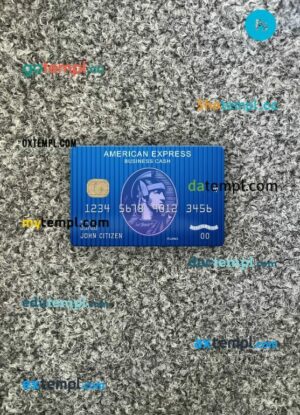 USA Springside Mortgage bank AMEX business cash card PSD scan and photo-realistic snapshot, 2 in 1