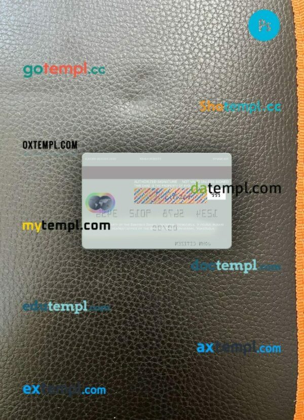 Venezuela Banesco Banco Universal mastercard PSD scan and photo taken image, 2 in 1 - Image 2
