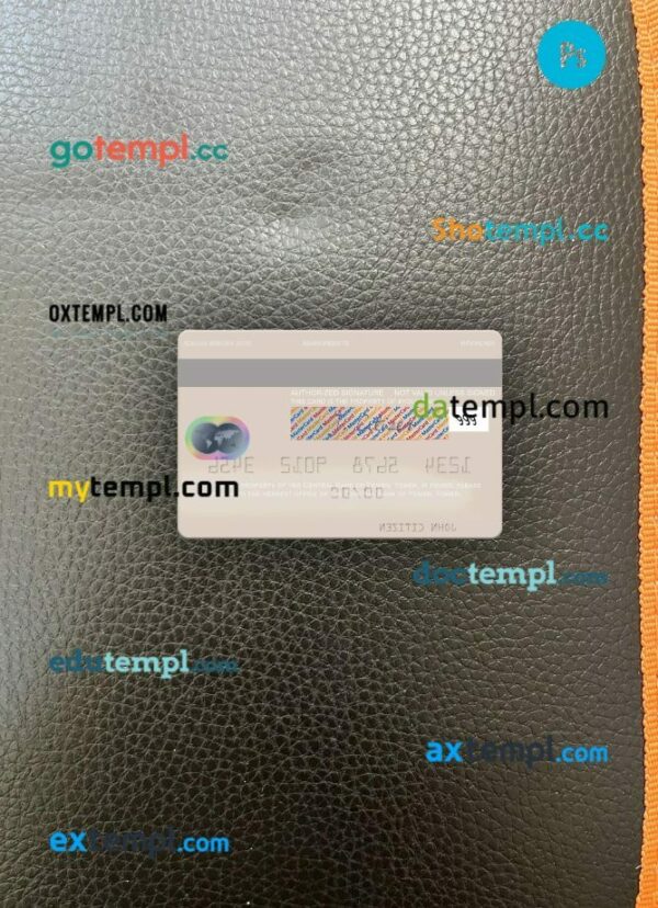 Yemen Central Bank of Yemen mastercard PSD scan and photo taken image, 2 in 1 - Image 2