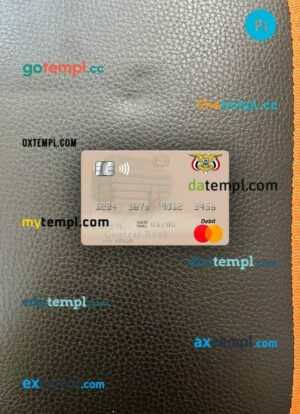 Yemen Central Bank of Yemen mastercard PSD scan and photo taken image, 2 in 1