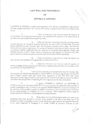 United States Virgin Islands Last Will and Testament editable template in Word and PDF formats