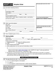USA adoption certificate template in PSD format