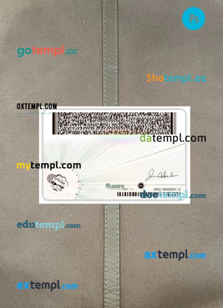 USA Virginia ID card PSD files, scan look and photo-realistic look, 2 in 1, 2023-present - Image 2
